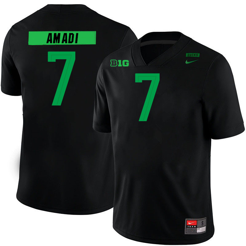 Ugo Amadi Oregon Jersey,Oregon Ducks Football Uniforms Youth-Alternate Black